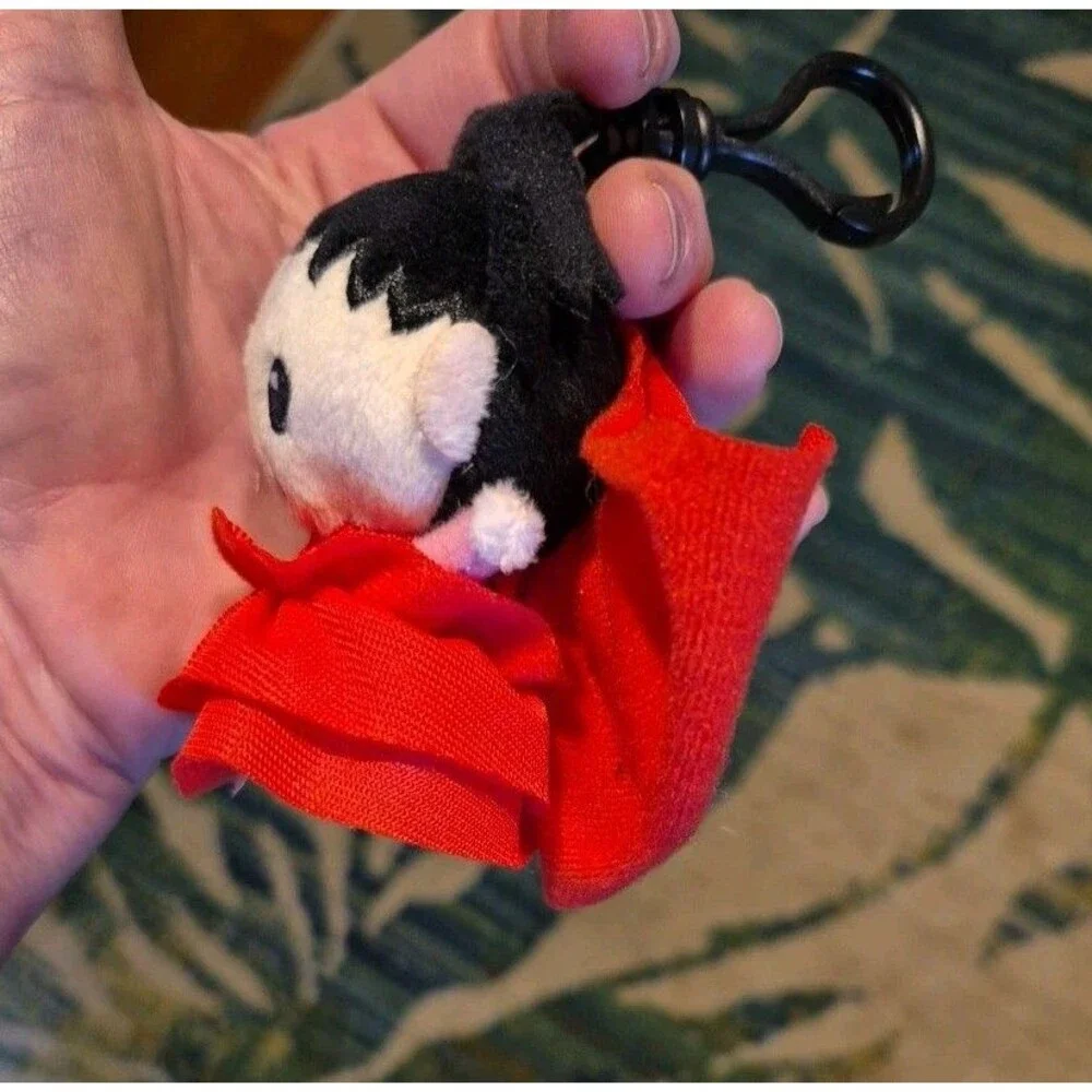 Chills and Thrills Plush Bag Clip Exclusive Beetlejuice Lydia Deetz Red Dress